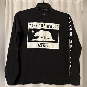 Vans Off The Wall Long Sleeve Boys Shirt